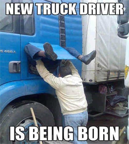 Another Truck Driver Being Born Image